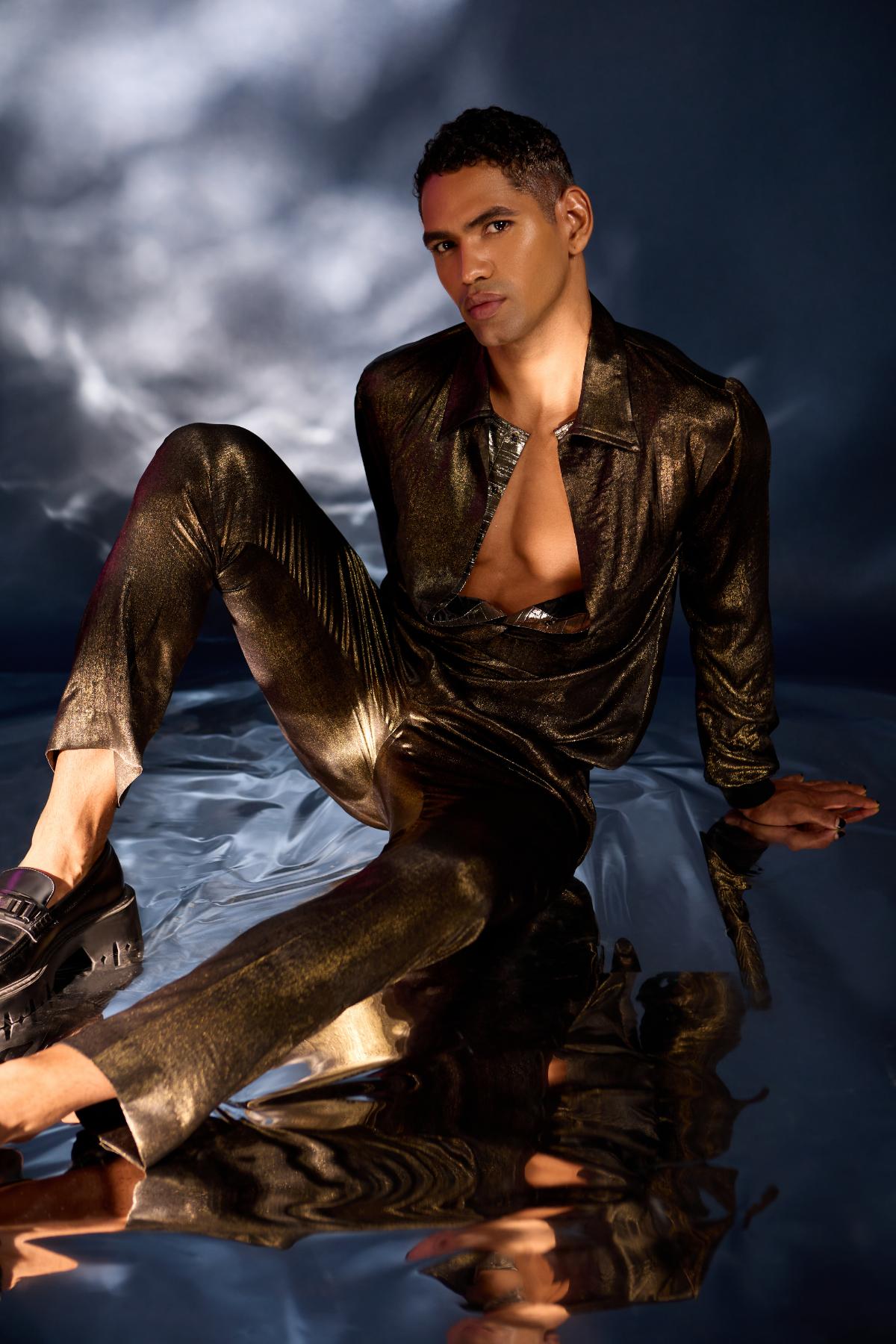 Bronze shirt with pants