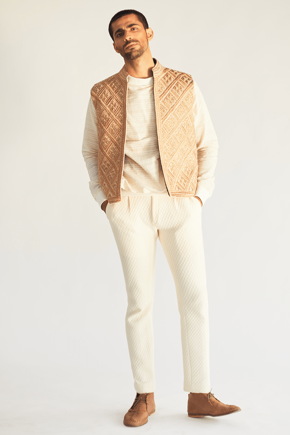 Embroidered Bandi Jacket - Kunal Anil Tanna