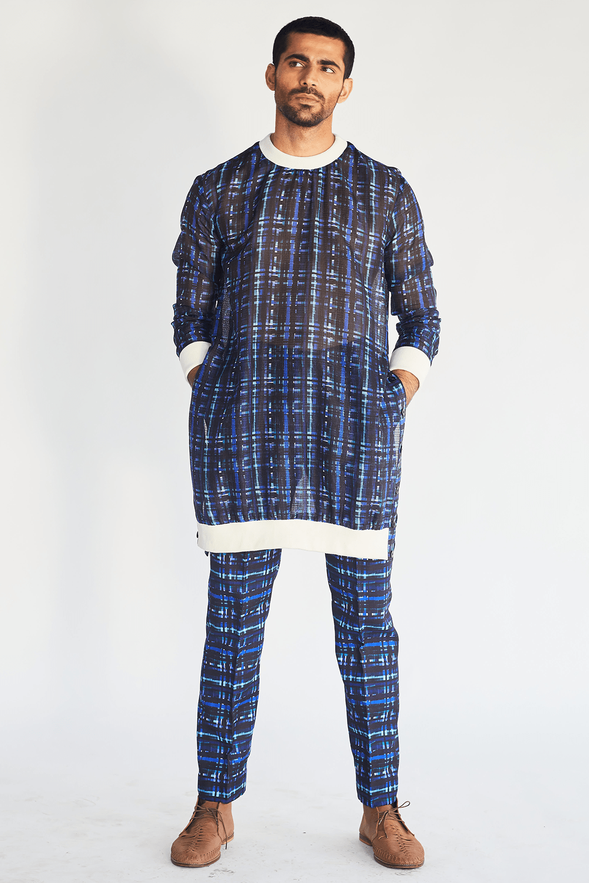 Mesh Print Trousers - Kunal Anil Tanna