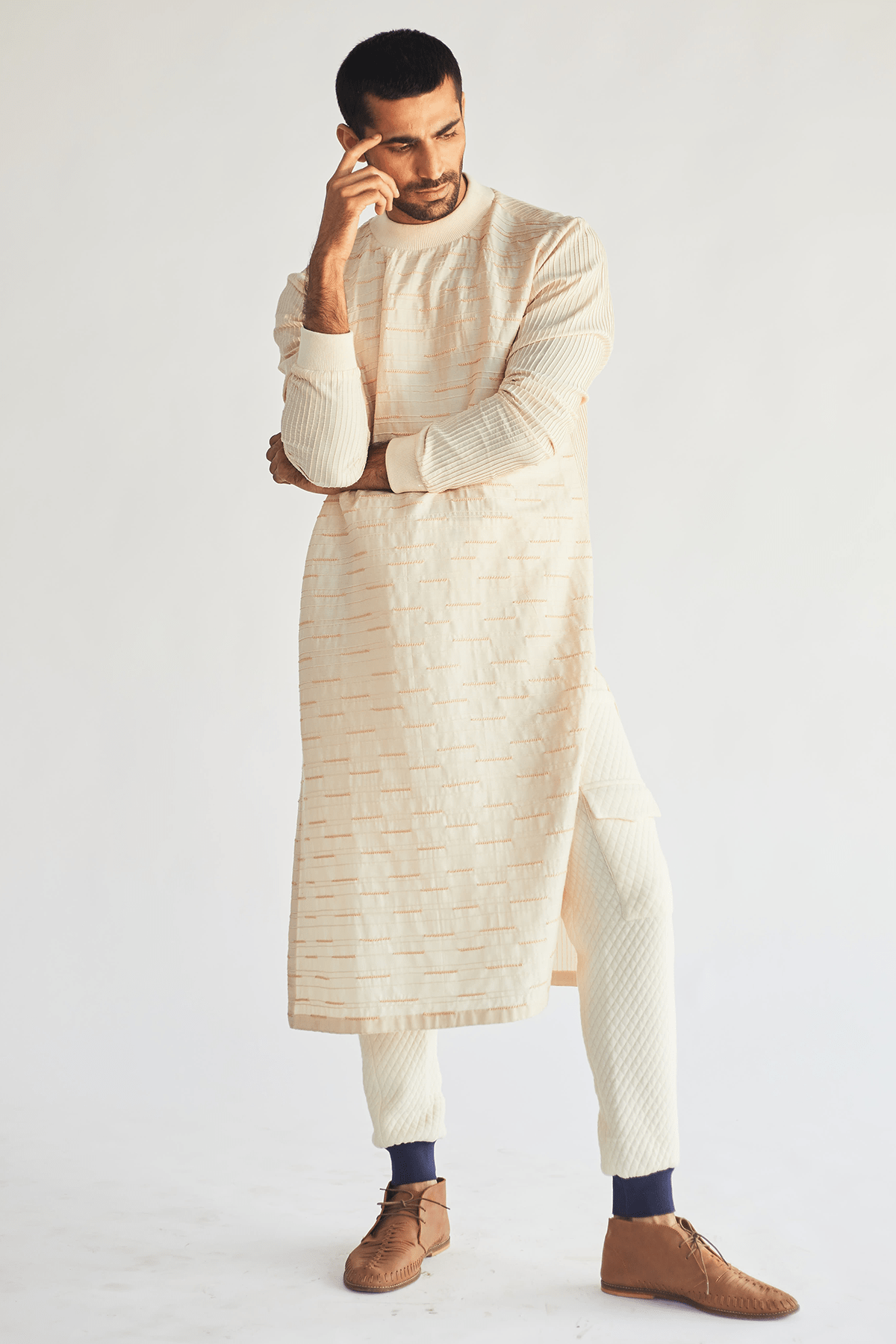 Ribbed Detail Pants - Kunal Anil Tanna