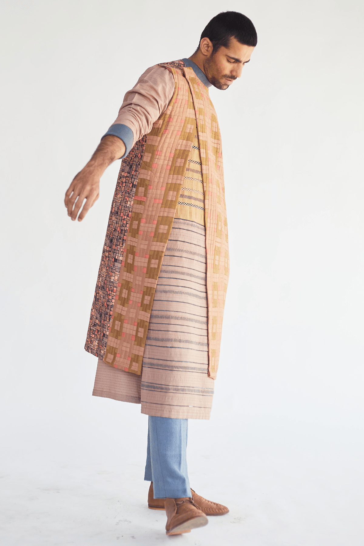 Overlapped Assymetrical Jacket - Kunal Anil Tanna