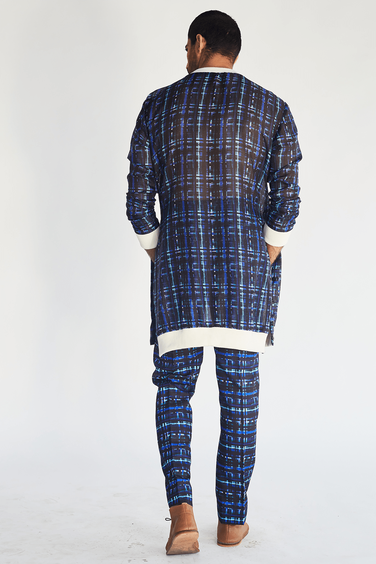 Mesh Print Trousers - Kunal Anil Tanna