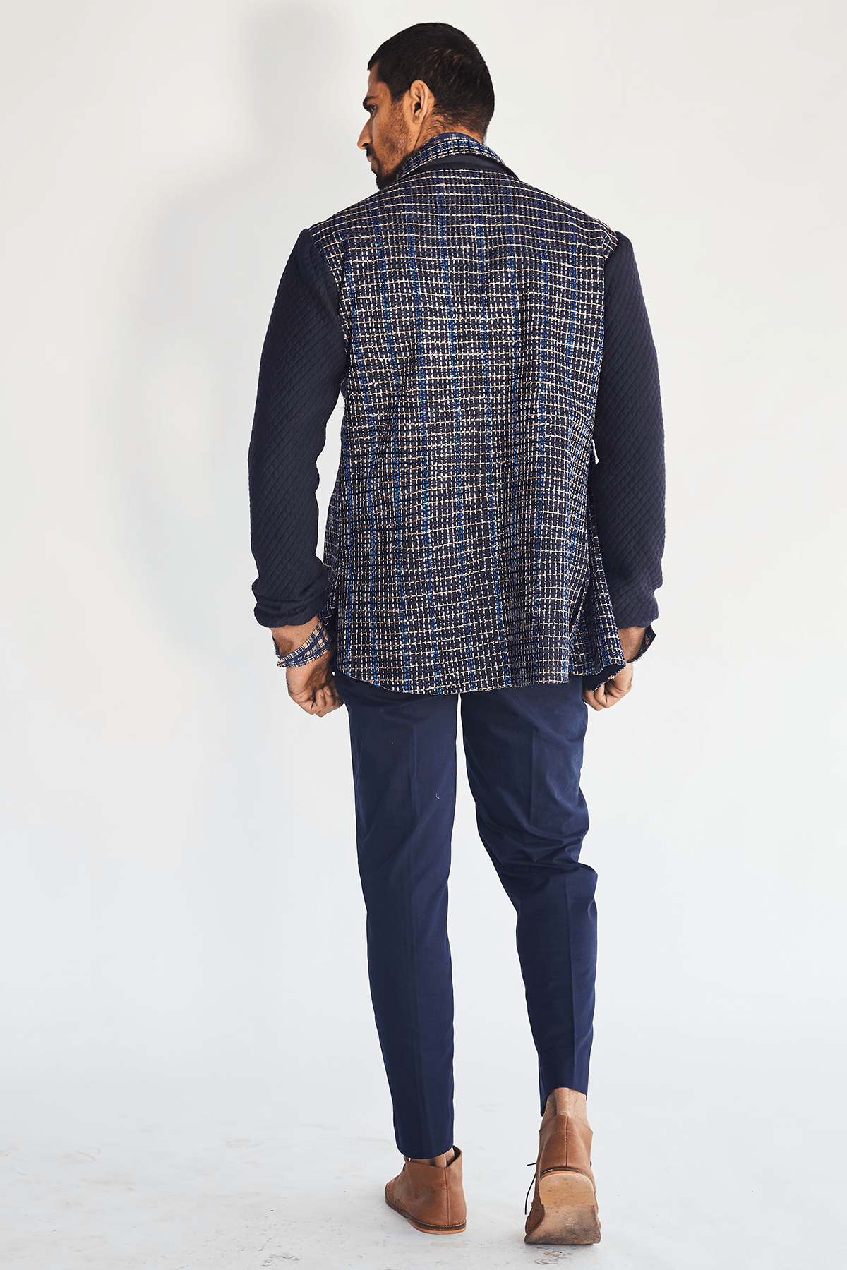 Handwoven Textured Jacket - Kunal Anil Tanna