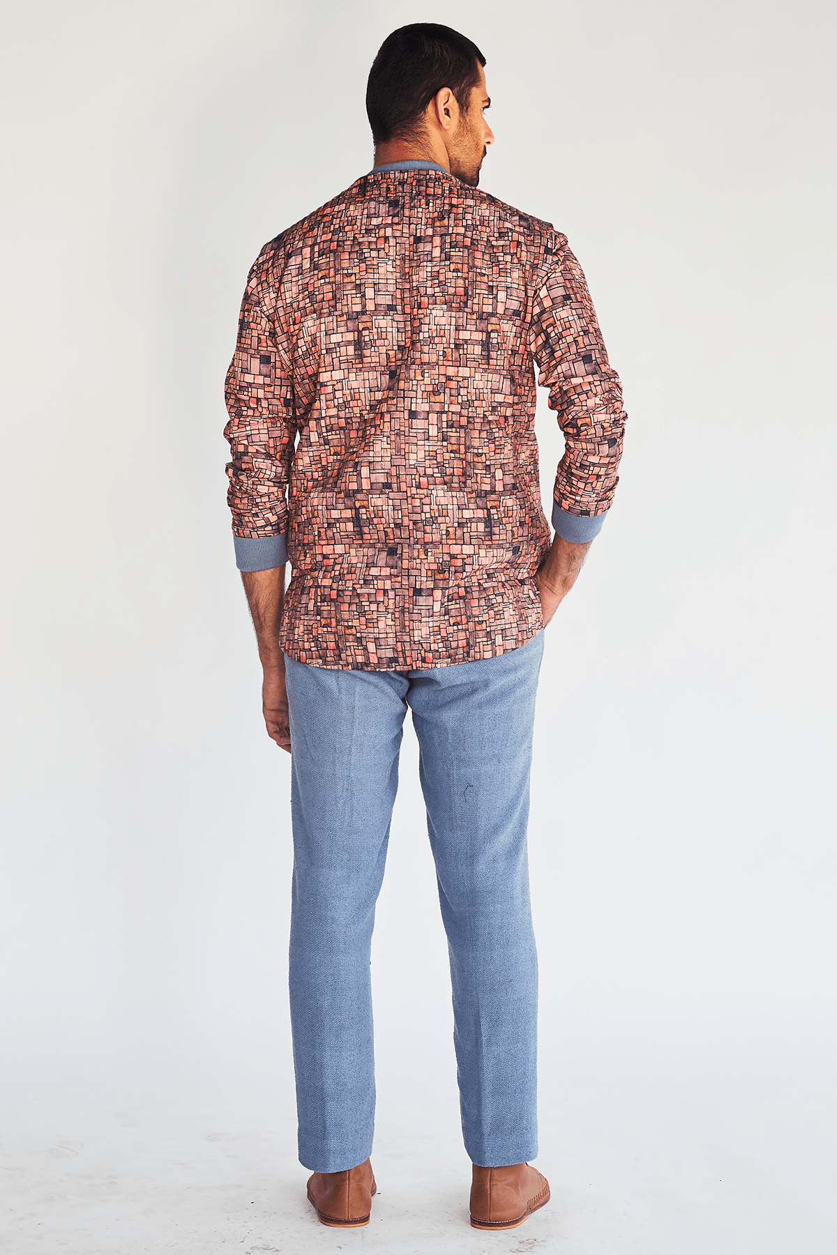 Blocky Print Bandi Jacket - Kunal Anil Tanna