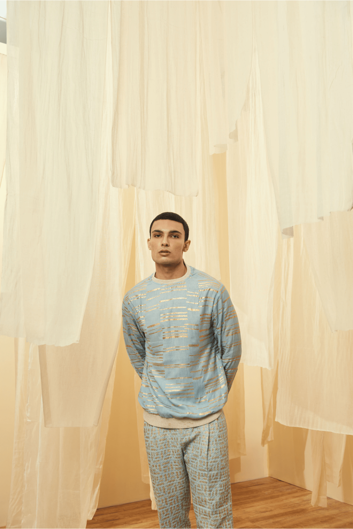 Blue Poloneck and Blue Trousers - Kunal Anil Tanna