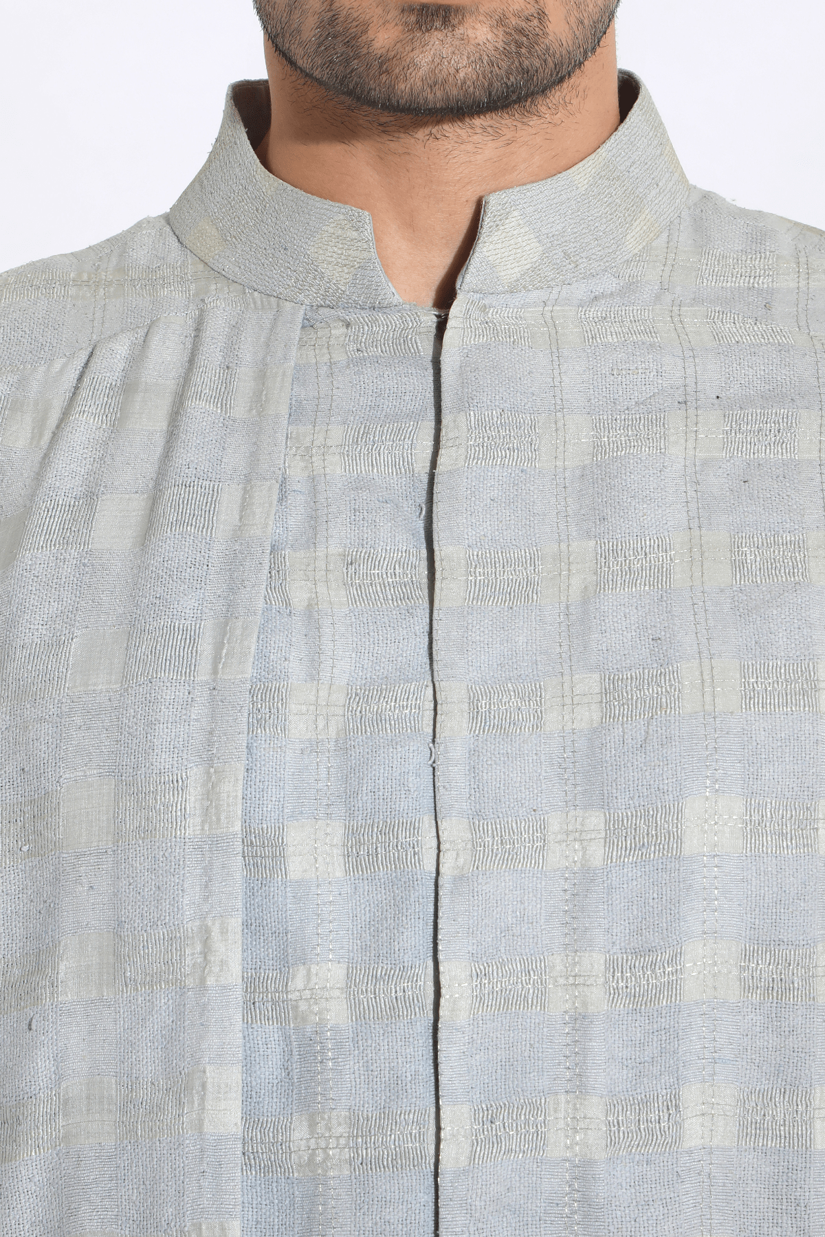 Blue checks kurta set - Kunal Anil Tanna