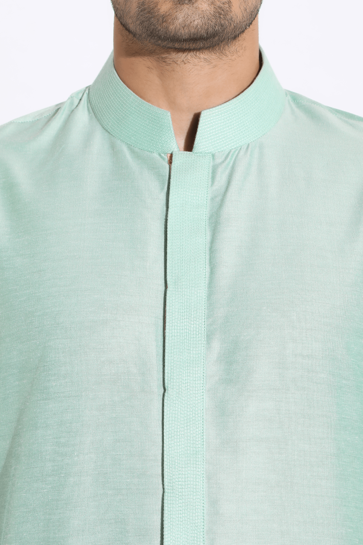 Aqua bandi jacket,Aqua kurta,off-white aligarhi - Kunal Anil Tanna