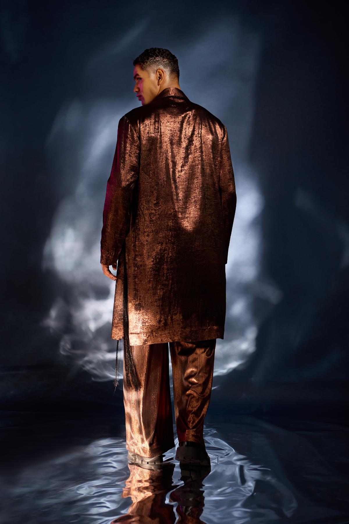 Copper jacket with pullover and pants
