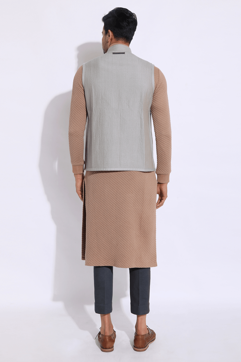 Textured Bandi Jacket - Kunal Anil Tanna