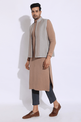 Textured Bandi Jacket - Kunal Anil Tanna