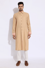 Beige with thread texture Kurta Set (Express Delivery) - Kunal Anil Tanna