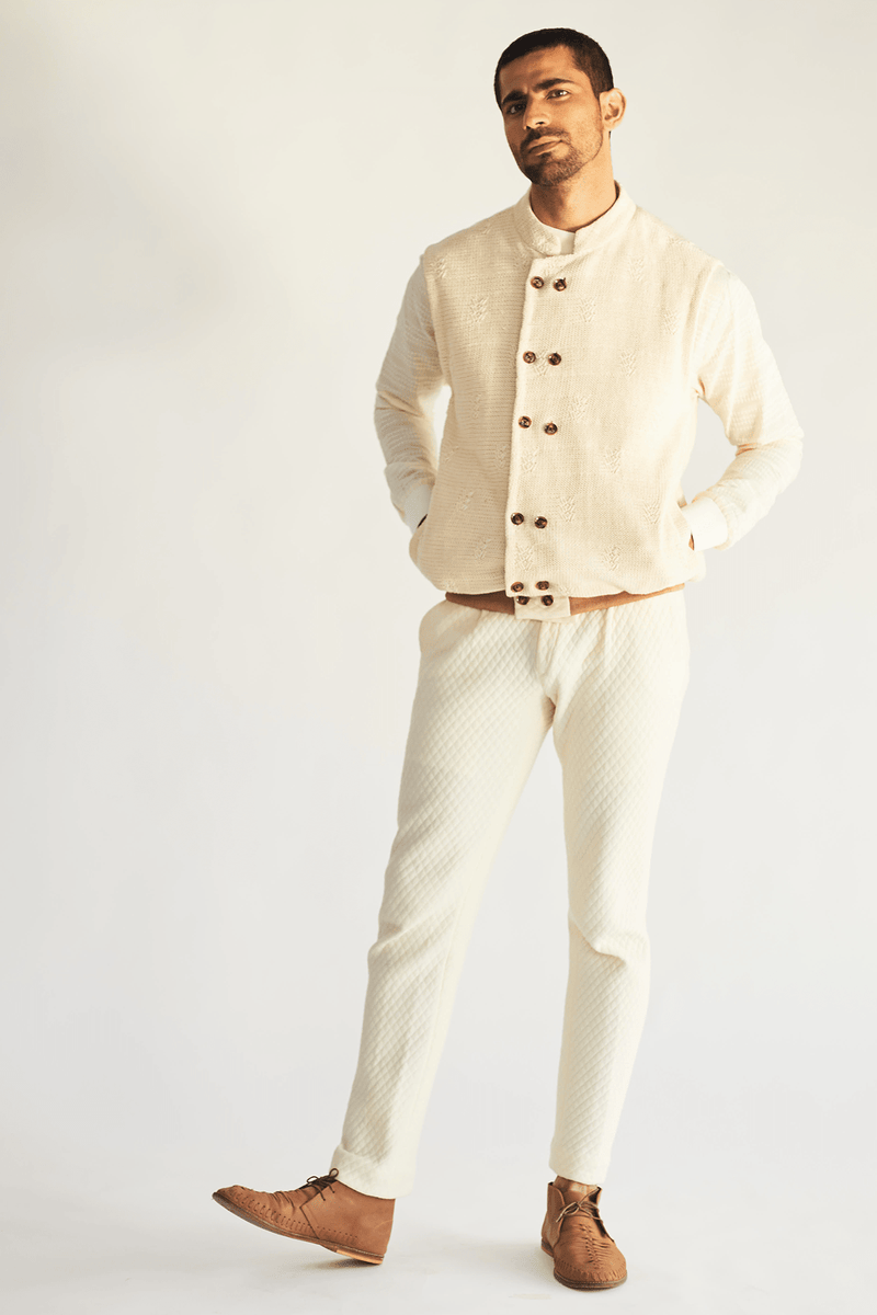 Cotton Bandi Jacket with Pullover and Pants - Kunal Anil Tanna