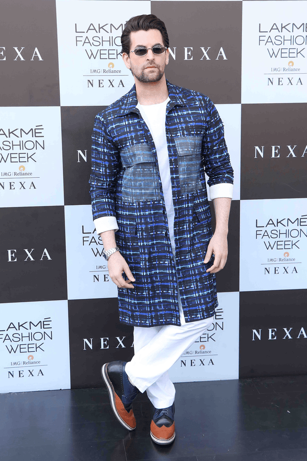 Neil Nitin Mukesh In Mesh Print Long Jacket - Kunal Anil Tanna