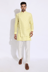 Asymmetrical Overlap Bandi Jacket - Kunal Anil Tanna