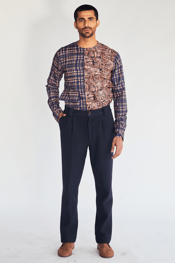 Blocky & Sketchy Print Shirt - Kunal Anil Tanna