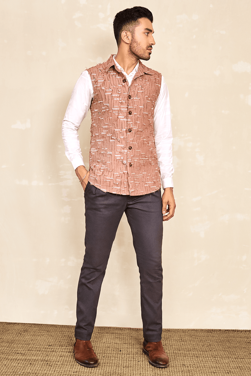 Grey Pleated Trousers - Kunal Anil Tanna