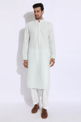 Light green thread textured kurta set (Express Delivery) - Kunal Anil Tanna