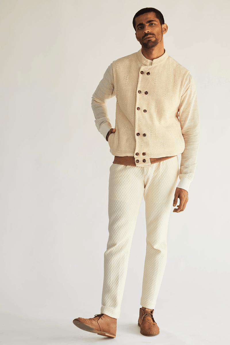 Cotton Bandi Jacket with Pullover and Pants - Kunal Anil Tanna