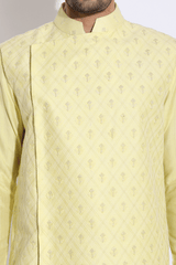Asymmetrical Overlap Bandi Jacket - Kunal Anil Tanna