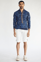 Printed kurta shirt with shorts (Express Delivery) - Kunal Anil Tanna