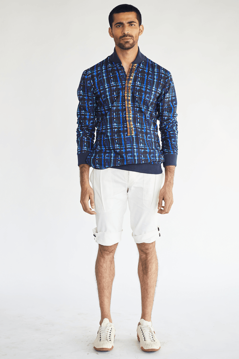 Printed kurta shirt with shorts (Express Delivery) - Kunal Anil Tanna