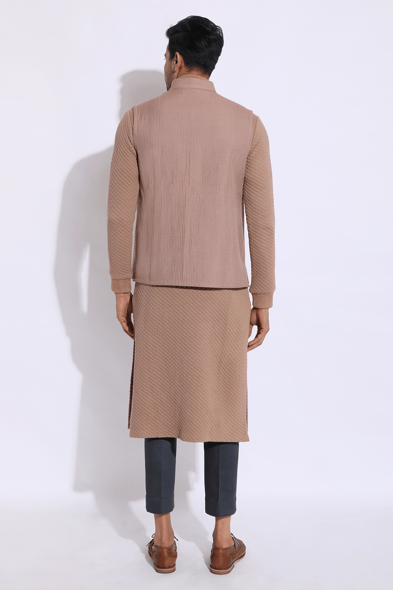 Textured Bandi Jacket - Kunal Anil Tanna