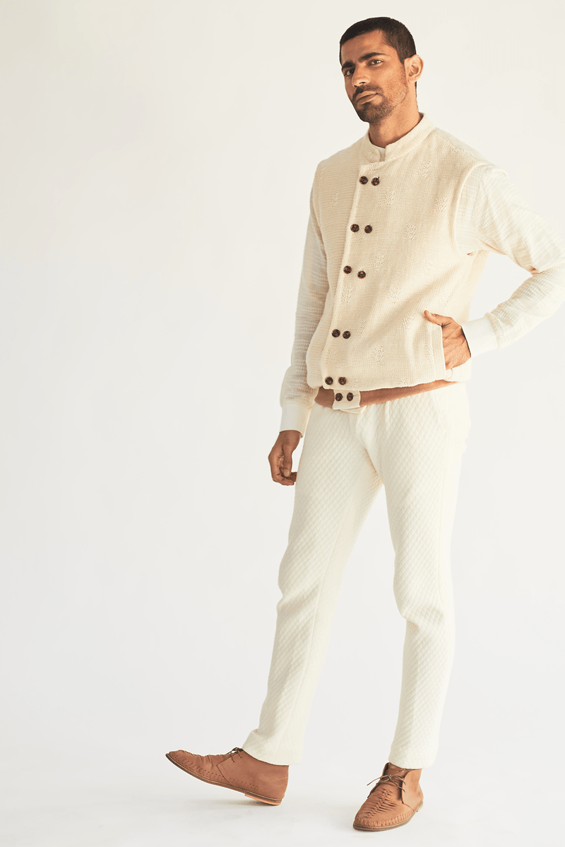 Cotton Bandi Jacket with Pullover and Pants (Express Delivery) - Kunal Anil Tanna