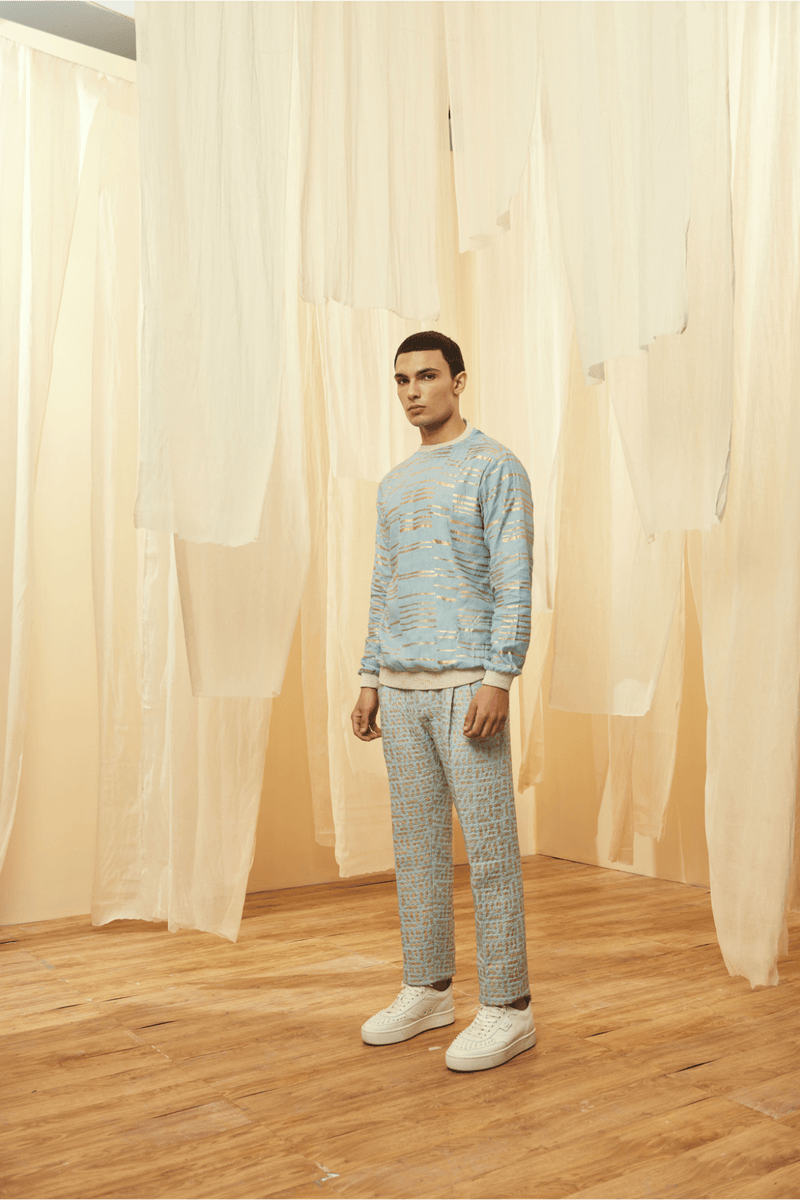 Blue Poloneck and Blue Trousers - Kunal Anil Tanna